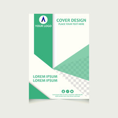 Annual report, flyer, presentation, brochure. Front page, book cover layout design. Design layout template in A4 size . Annual report cover template