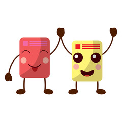 paper document kawaii character note