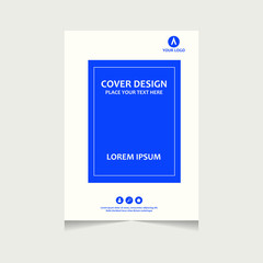 Annual report, flyer, presentation, brochure. Front page, book cover layout design. Design layout template in A4 size . Annual report cover template