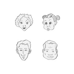 얼굴의 표정 / 손으로 그린 이모티콘 모음