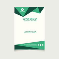 Annual report, flyer, presentation, brochure. Front page, book cover layout design. Design layout template in A4 size . Annual report cover template