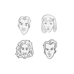 얼굴의 표정 / 손으로 그린 이모티콘 모음