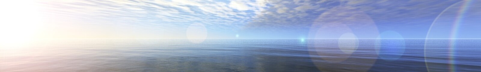 beautiful sunset over the sea surface
