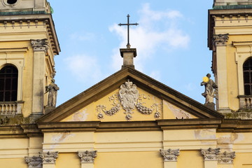 Baroque church of Virgin Mary Assumption in Valtice, Moravia, Czechia