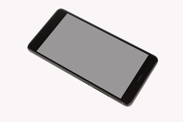 Black isolated smart phone