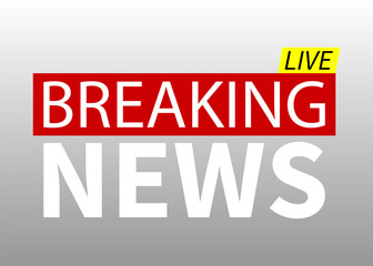 Breaking news, world news, TV news design. Vector