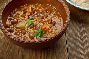  beans rice soup