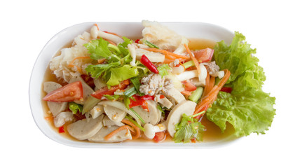 Seafood salad with Spicy and Delicious food