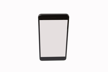 Fototapeta premium Black isolated smart phone