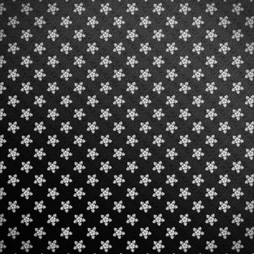 hand drawnd black and white snowflake pattern illustration 