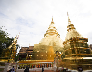 Naklejka premium Temple,Buddhist Temple In Chiang Mai Thailand‎