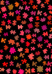 Puzzle colourful pattern