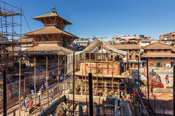 Patan Durbar Square, View from Museum, Lalitpur, Nepal