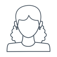 Woman avatar profile icon vector illustration graphic design