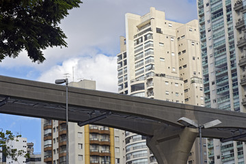 Elevated line of the Sao Paulo Metro monorail