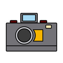 Vintage photographic camera icon vector illustration graphic design
