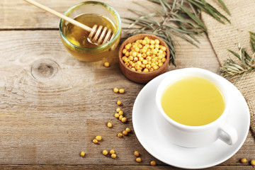 buckthorn tea top view