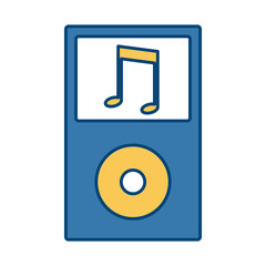 Music player device icon vector illustration graphic design