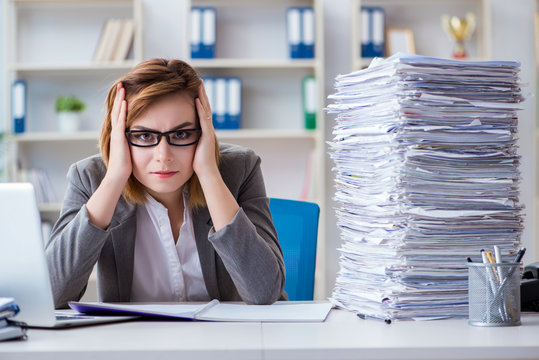 Businesswoman working in the office