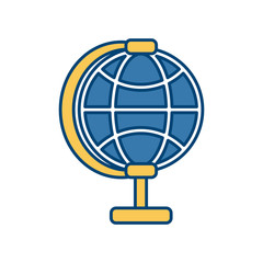 Global sphere symbol icon vector illustration graphic design