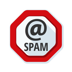 Spam Warning Sign illustration