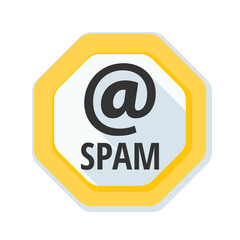 Spam Warning Sign illustration