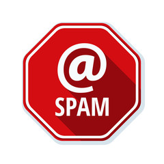 Spam Warning Sign illustration