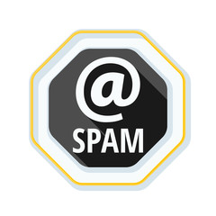Spam Warning Sign illustration