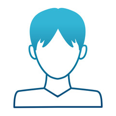 Man avatar profile icon vector illustration graphic design