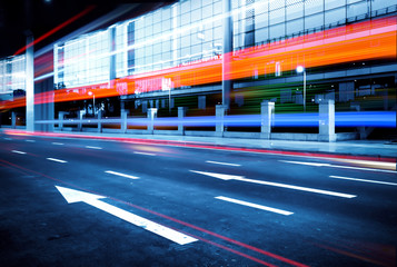 Highway at the airport in Chongqing, China
