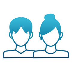 Avatar couple symbol icon vector illustration graphic design