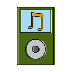 Music player device icon vector illustration graphic design