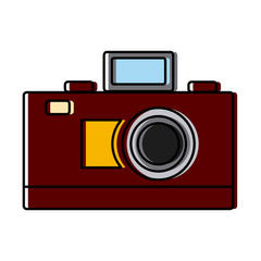 Vintage photographic camera icon vector illustration graphic design