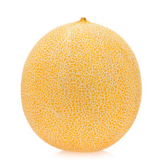 cantaloupe melon isolated on white