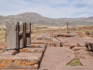 Ruins of storehouses in the city of Raqchi, Cusco Region, Canchis Province, San Pedro District, Peru