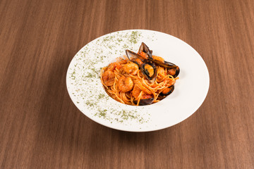 italian pasta with shells