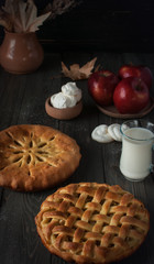 Still life with homemade cakes