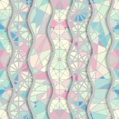 Seamless arabic geometric pattern in patchwork style. Vector traditional muslim background.