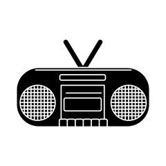 Radio stereo device icon vector illustration graphic design