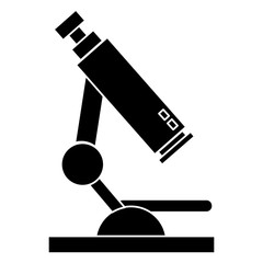 Microscope scientific tool icon vector illustration graphic design