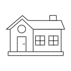 House real estate symbol icon vector illustration graphic design