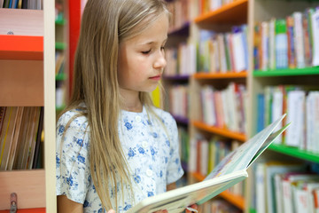  school girl reading   book