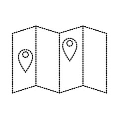 Map location symbol icon vector illustration graphic design