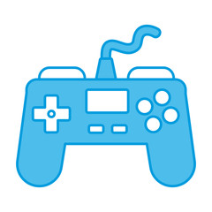 Gamepad videogame symbol icon vector illustration graphic design