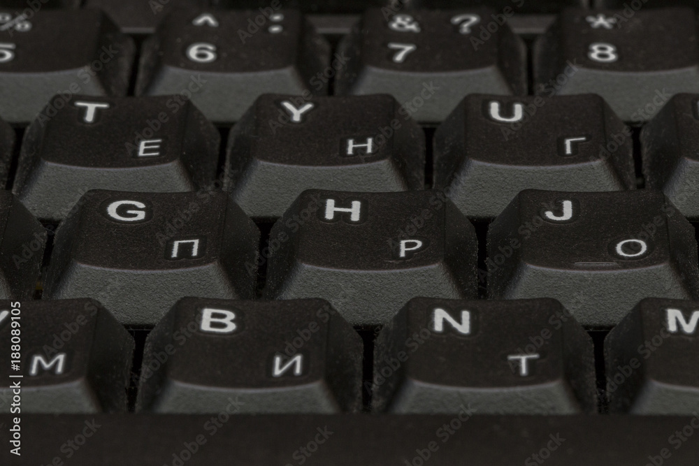 Poster black keyboard closeup. keyboard pattern. horizontal pattern. vertical pattern.
