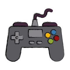 Gamepad videogame symbol icon vector illustration graphic design
