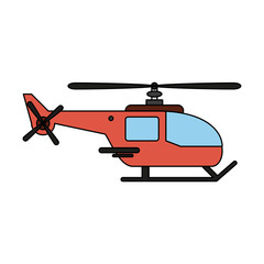 Helicopter aircraft symbol icon vector illustration graphic design