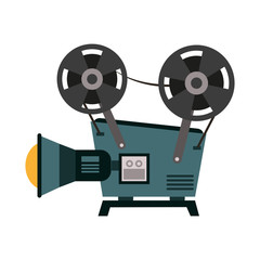 Naklejka premium 35mm Movie camcorder icon vector illustration graphic design