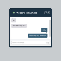 The universal live chat window for web
