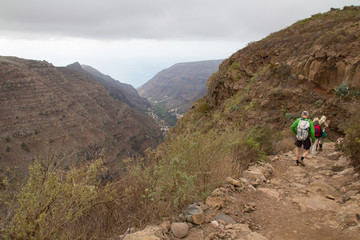 Fototapeta na wymiar Wanderweg im Valle Gran Rey